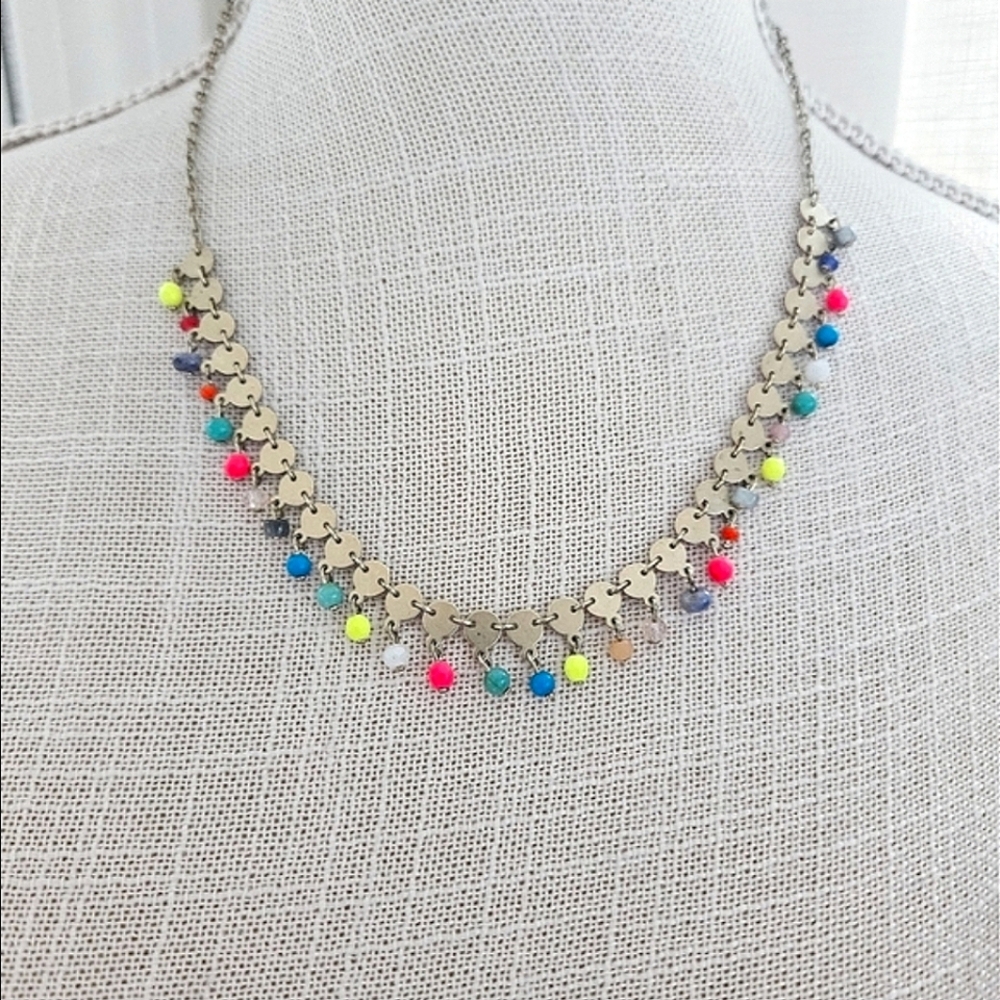 Ann Taylor Gold Beaded Necklace - Picture 3 of 9